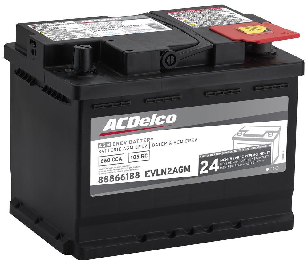 ACDelco Battery, BCI Group LN2, 24 Month Warranty EREV AGM,