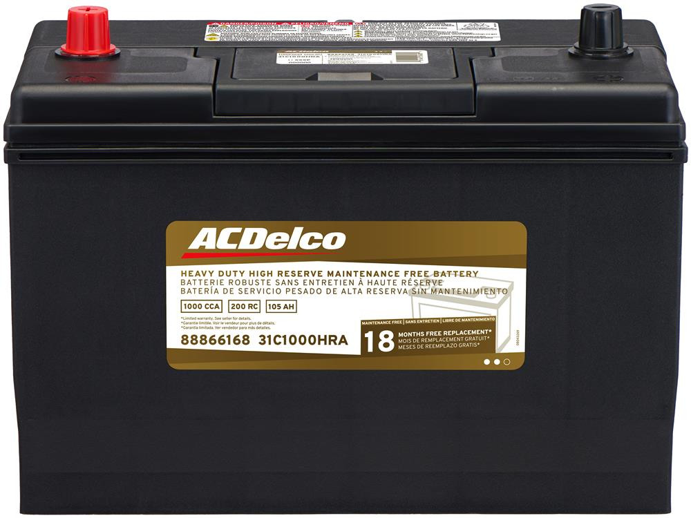 ACDelco Battery, BCI Group 31, 18 Month Warranty High Reserv