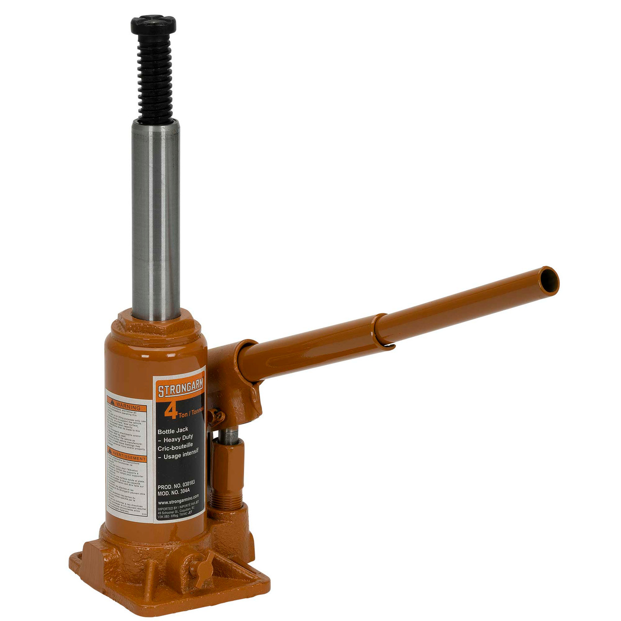 Strongarm Bottle Jack - Heavy Duty - 4 Ton