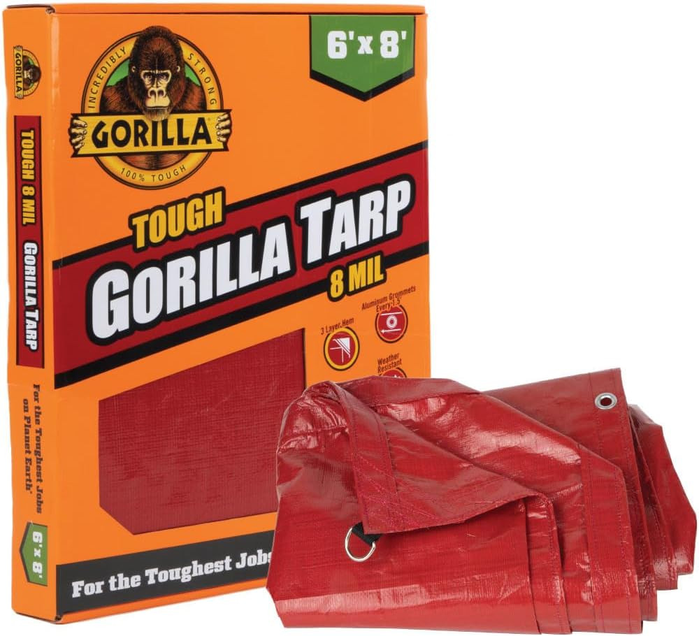 【新品・未使用・激レア】TARP GRASS gahga ver Gorilla 6' X 8' Red Tough Tarp