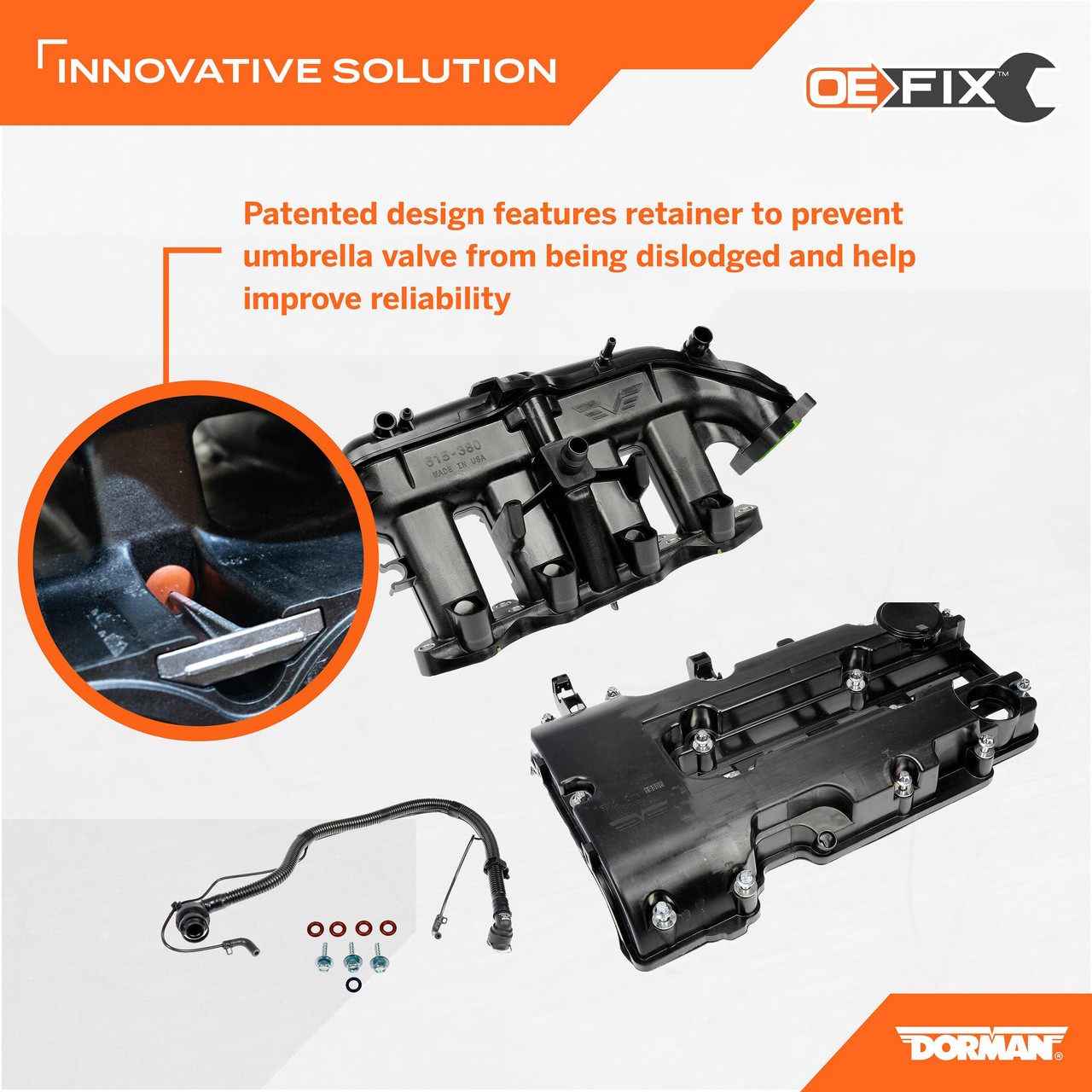 Dorman - OE Solutions Intake Manifold And Valve Cover Kit