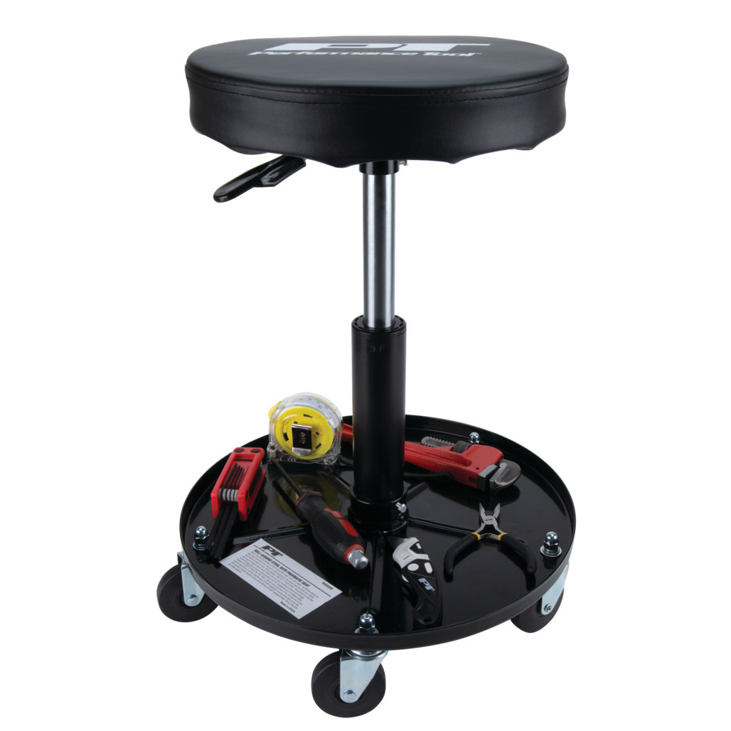 Performance Tool Pneumatic Rolling Shop Stool