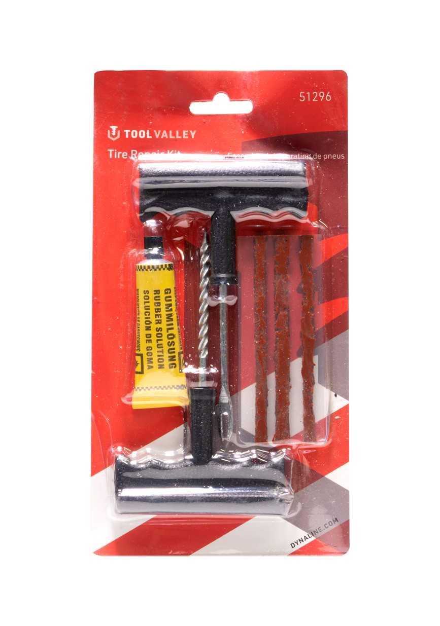 Tool Valley Tire Repair Kit Red Table