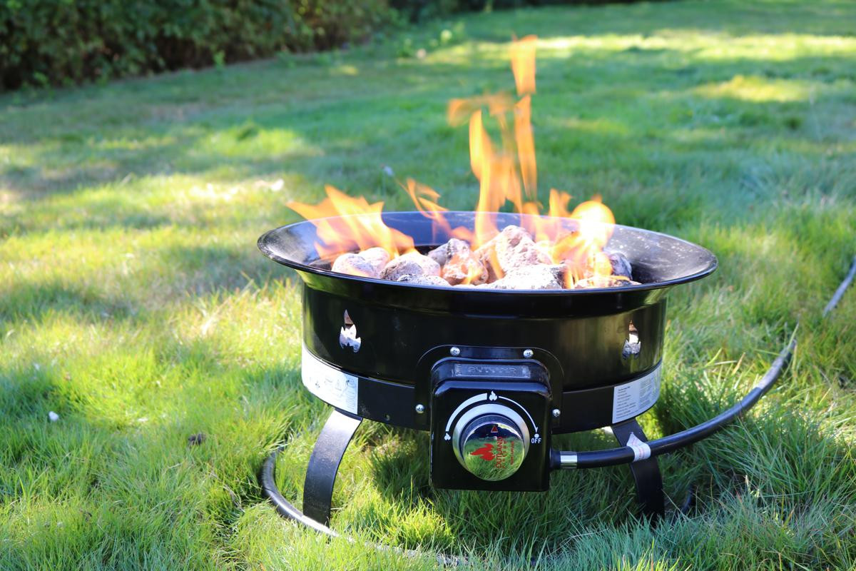 Outland Fire Bowl Deluxe Propane Fire Pit, Black1