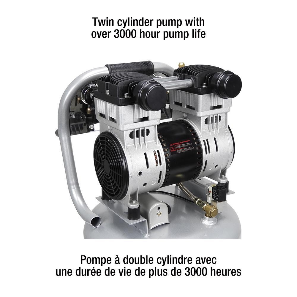King Canada 10 Gallon Ultra-Quiet Oil-Free Air Compressor