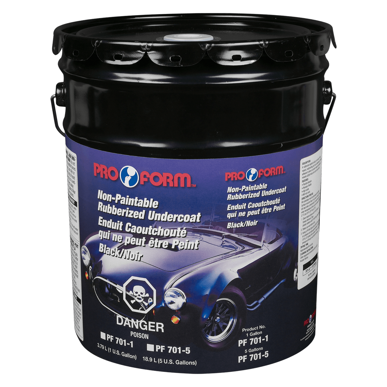 Pro Form Body Supplies Rubberized Undercoating, Black