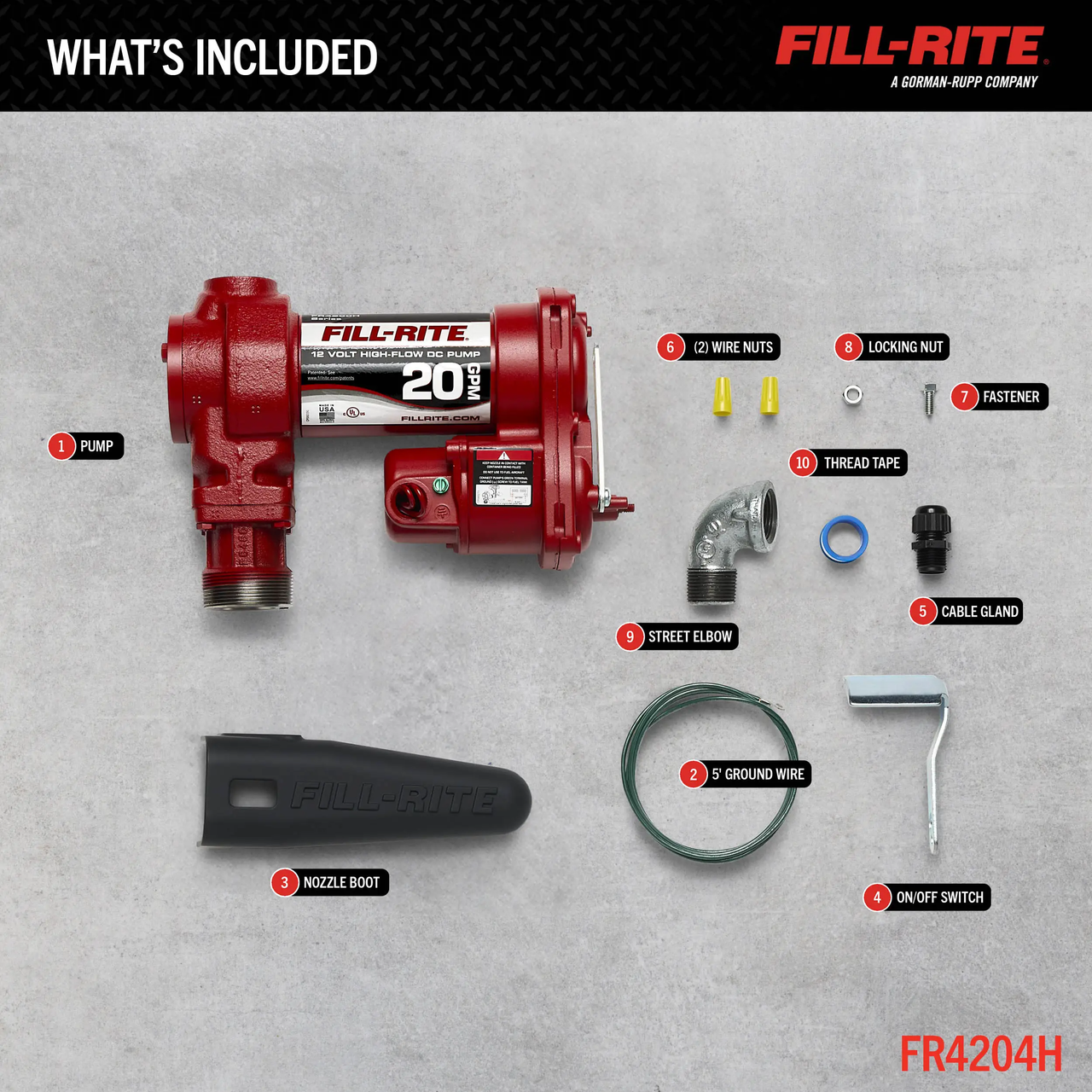 Fill-Rite FR20V Hand Operated Drum Pump – Lever Action, 3/4 Inch FNPT, Economy Model