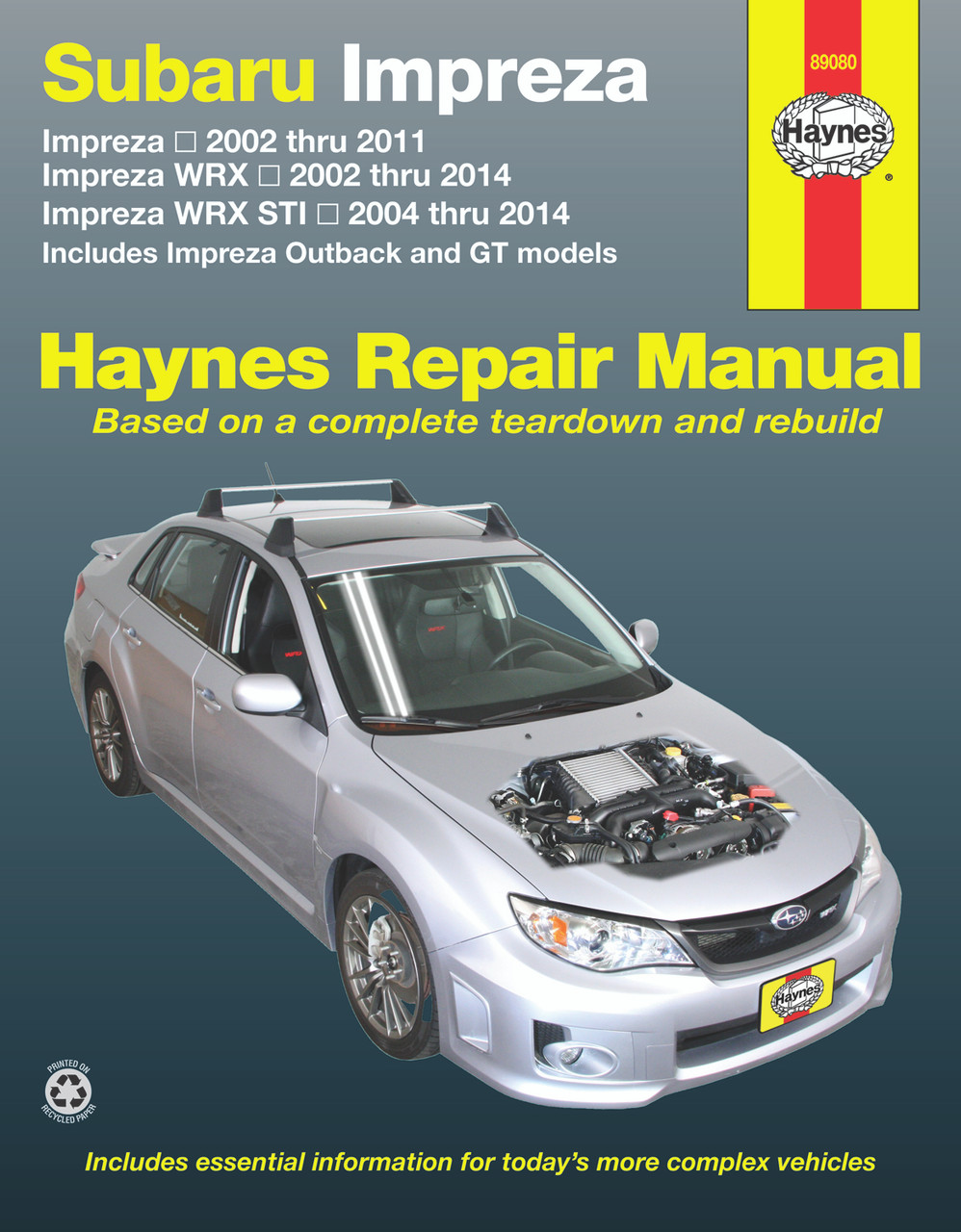 Haynes Books Repair Manual, Subaru Impreza (02-11), Impreza
