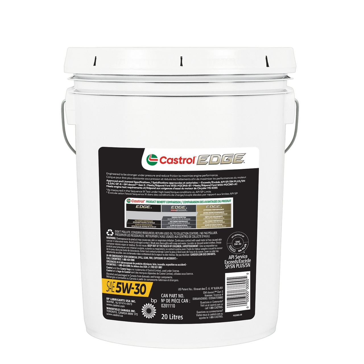 Castrol Edge 5W30 Synthetic Engine Oil - 20L