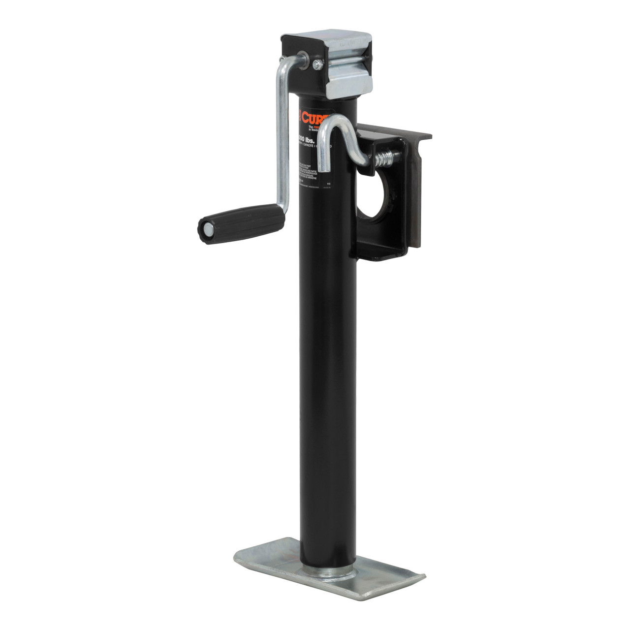 【RT-158306】 CURT Bracket-Mount Swivel Jack with Side Handle (2,000 lbs,