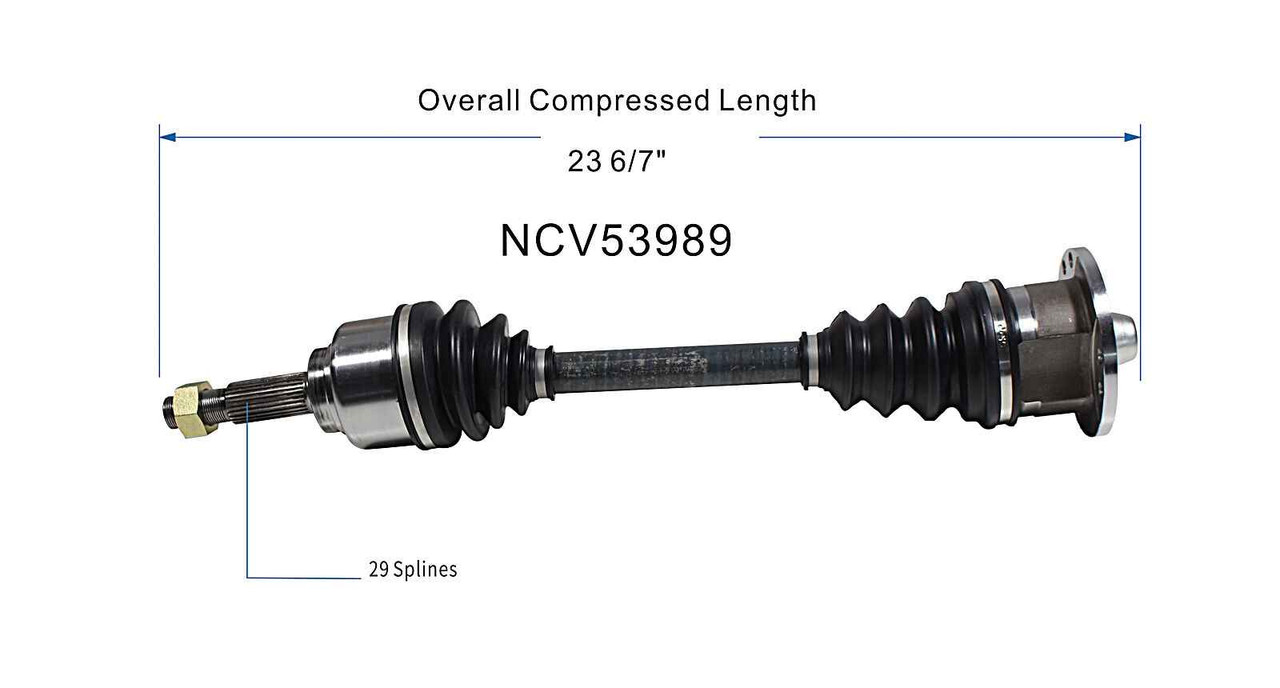 GSP 90-98 Nissan 240SX CV Axle Assembly - Rear Left