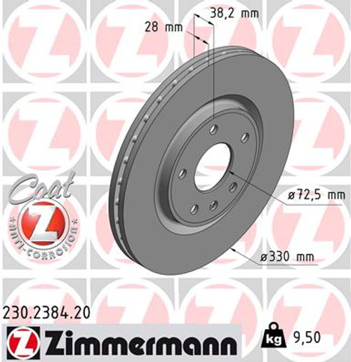 Coat Z Brake Rotor | ZIM230.2384.20