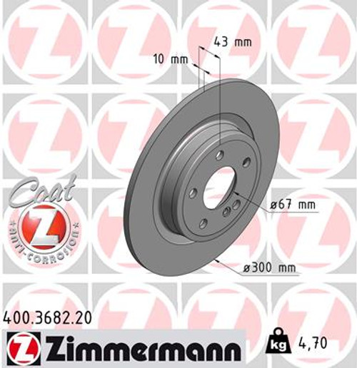 Coat Z Brake Rotor | ZIM400.3682.20