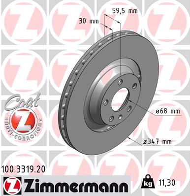 Coat Z Brake Rotor | ZIM100.3319.20