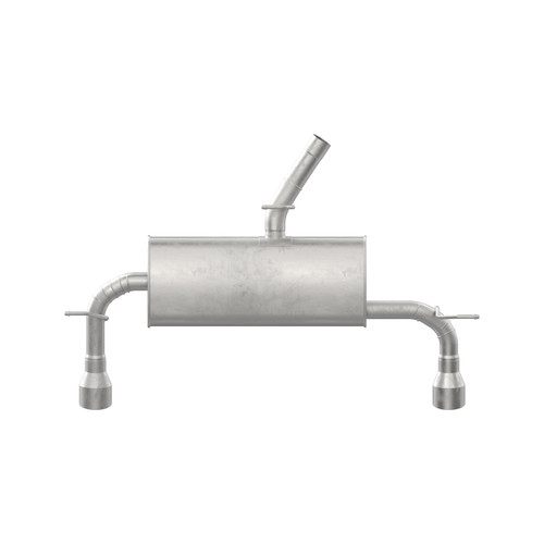 Quiet-Flow SS Direct Fit Exhaust Muffler Assembly 2.5" Inlet (ID) 4" Outlet (OD) | WEX50098