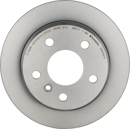 Premium UV Coated Solid Rear Disc Brake Rotor | BBB08.9580.11
