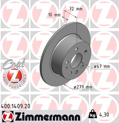 Coat Z Brake Rotor | ZIM400.1409.20