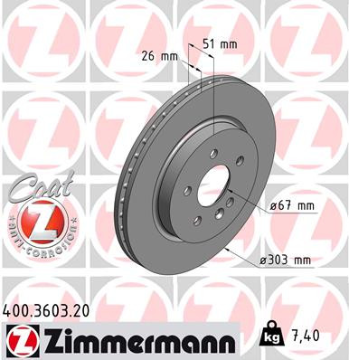 Coat Z Brake Rotor | ZIM400.3603.20