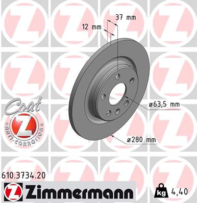 Coat Z Brake Rotor | ZIM610.3734.20