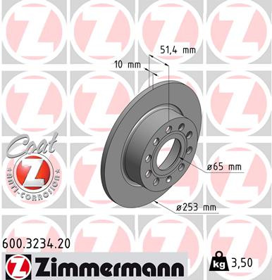 Coat Z Brake Rotor | ZIM600.3234.20