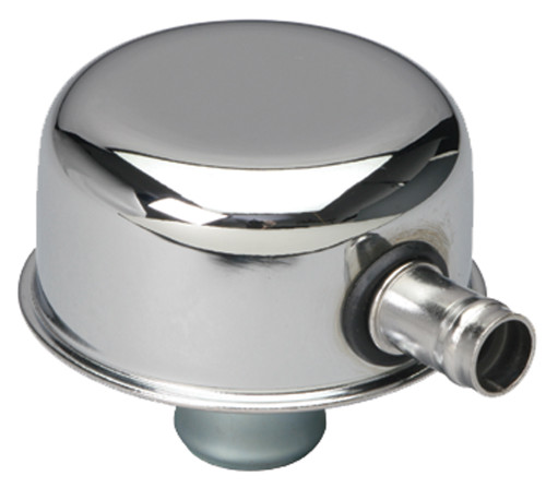 "Push-In" Style Breather Cap With Tube (Without Grommet); 2-3/4" Overall Diameter - Chrome | 5189241