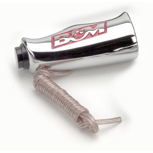 B&M 80659 Universal Shifter T-Handle with B&M Logo and Button Switch Chrome Finish | 51480659