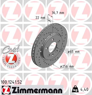 Sport Coat Z Brake Rotor | ZIM100.1241.52