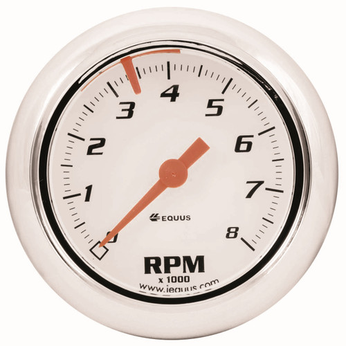 Gauge, Tachometer, 2 1/2", 8K Rpm, Wht Dial, 5000 Series | EQG5076