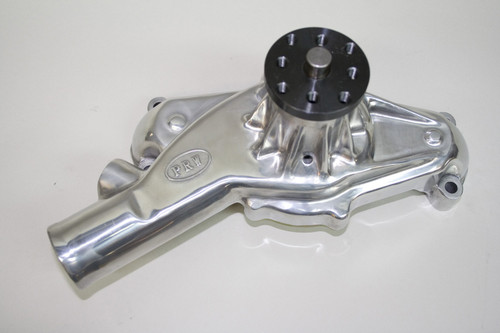 Water Pump; Mechanical; Aluminum; High Perf.; Short-Style; Block-To-Hub 5.750 in.; 1.95 in. Inlet; 3/4 in Shaft OD; Polished. | 51P1445414
