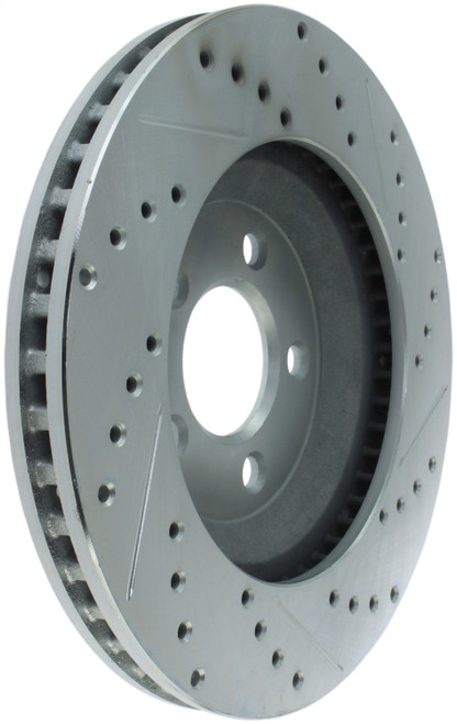 Select Sport Drilled and Slotted Brake Rotor, Front Right | STE227.61086R
