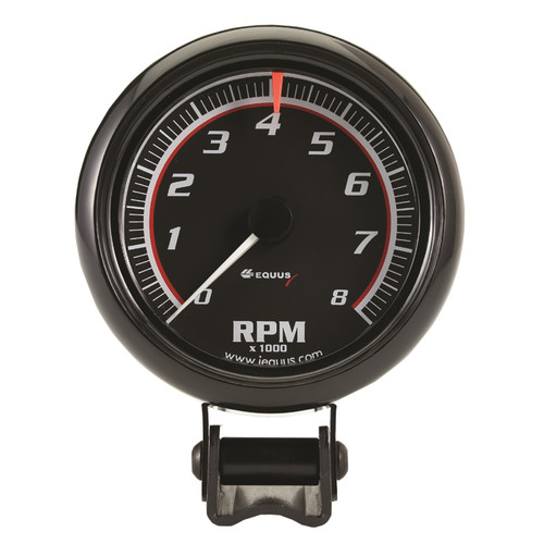 Gauge, Tachometer, 3-3/8", 8K Rpm, Black Dial Black Case, 6000 Series | EQG6088