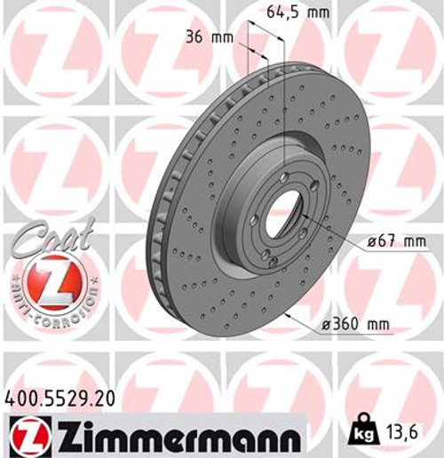 Coat Z Brake Rotor | ZIM400.5529.20