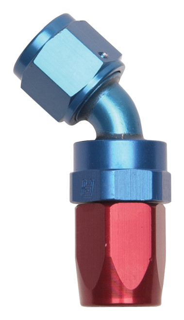 12AN ProClassic Swivel 45 Degree Hose End With Red/Blue Finish | RUS613120