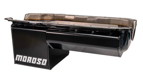 Wet Sump Kicked-Out Steel Oil Pan (8.25/4.75 deep/7qt/Core-Base/Tray/SBC/-'80) | MOR21017