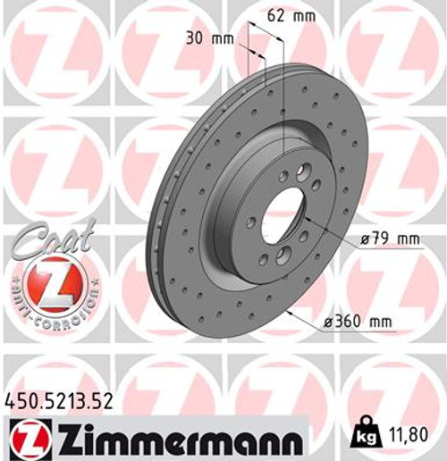 Sport Coat Z Brake Rotor | ZIM450.5213.52