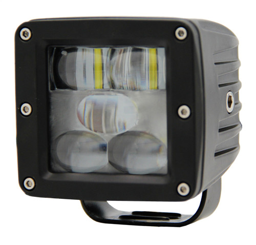 Cube Light Kit, SAE Street Legal, 3", 5 x 5W Philips LEDs, 2 Lamps, 25W Flood Pattern, 6000K, Incl. Harness/Switch | BRI75001F
