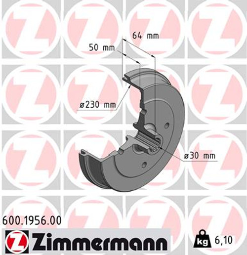 Coat Z Brake Drum | ZIM600.1956.00