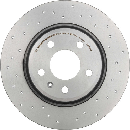 Premium UV Coated Rear Xtra Cross Drilled Rear Disc Brake Rotor | BBB08.A759.1X