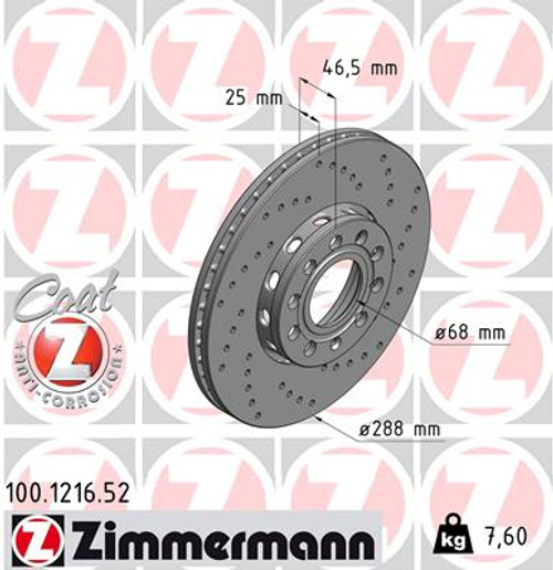 Sport Coat Z Brake Rotor | ZIM100.1216.52