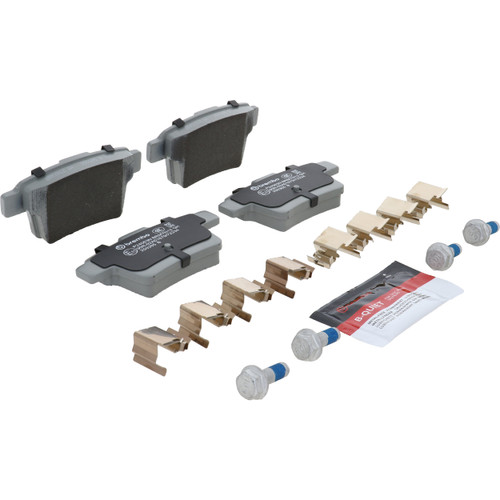 Premium NAO Ceramic OE Equivalent Rear Disc Brake Pad Set | BBBP24063N