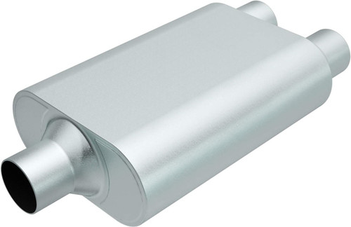 Exhaust Muffler 3" Inlet (ID) 2.5" Outlet (ID), Aluminized Chambered - Center/Dual | 25KR20402