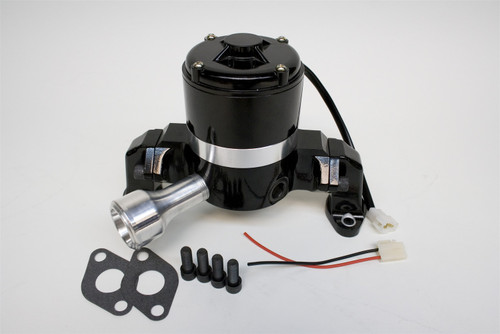 Water Pump; Electric; PQX Die-Cast; High Flow; Incl. Wiring Pig Tail/Mounting Hardware; Black. | 51P4435007