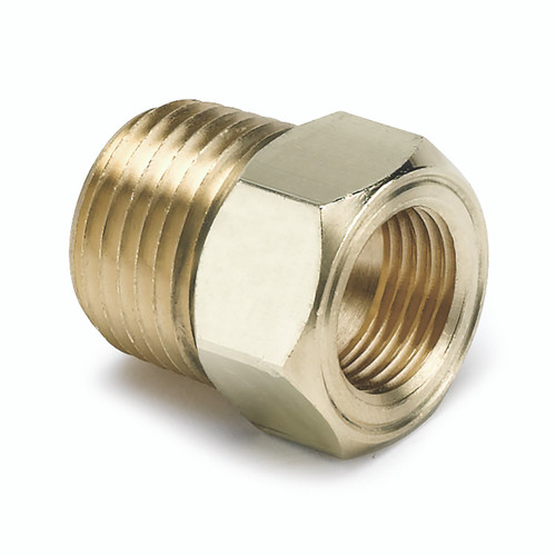 Brass Adapter Fitting – 1/2" to 1/16" NPT Male, for Mechanical Temperature Gauge | AUM2264