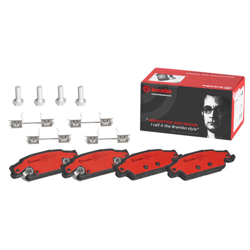 Premium NAO Ceramic OE Equivalent Rear Disc Brake Pad Set | BBBP09007N