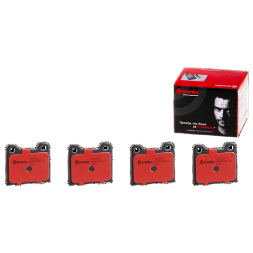 Premium NAO Ceramic OE Equivalent Rear Disc Brake Pad Set | BBBP86002N