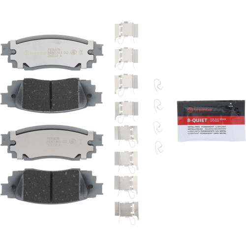 Premium NAO Ceramic OE Equivalent Rear Disc Brake Pad Set | BBBP83160N