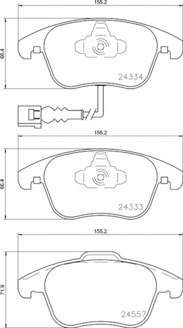 Disc Brake Pad Set | PGD355 020 321
