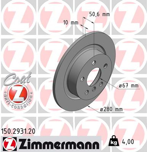 Coat Z Brake Rotor | ZIM150.2931.20