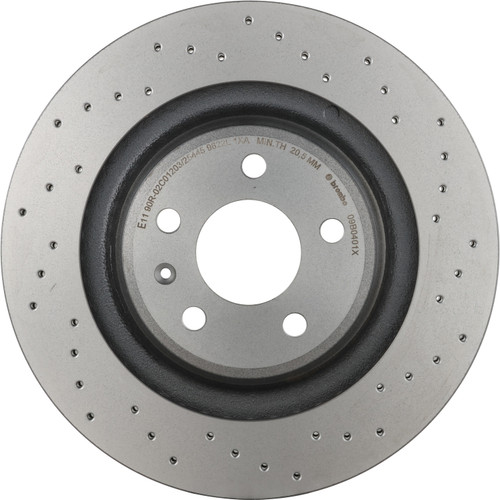 Premium UV Coated Xtra Cross Drilled Rear Disc Brake Rotor | BBB09.B040.1X