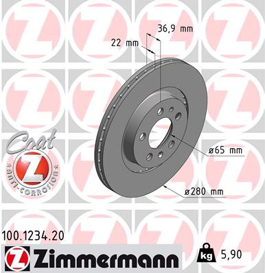 Coat Z Brake Rotor | ZIM100.1234.20